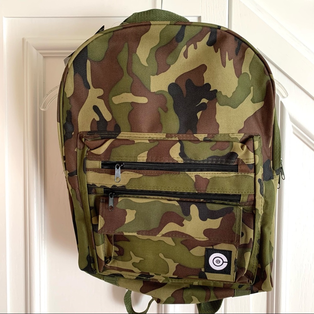 NWT Camouflage Book‎ Backpack Bag